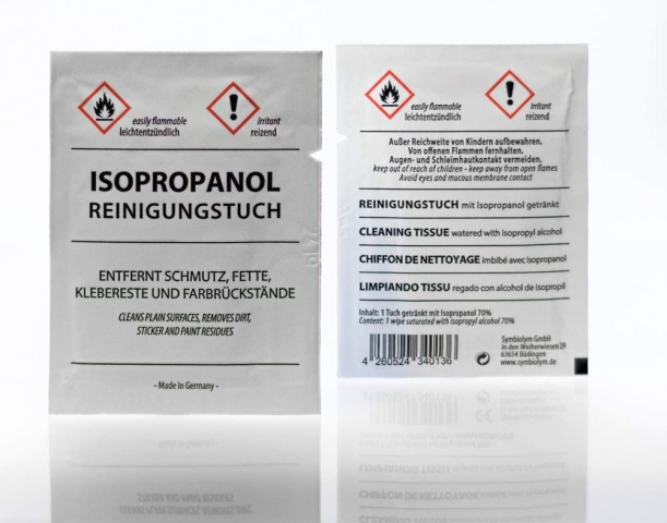  Reinigungstuch Isopropanol/IPA (70%) 22x11cm, 200